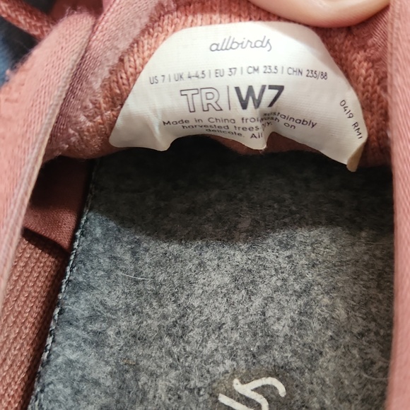 Allbirds Tree Runners Womens Size 7 Rust Sunkissed Orange Red Wool Sneakers - Picture 6 of 7